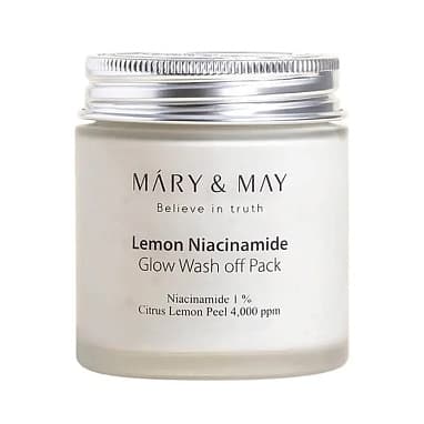 MARY&MAY ГЛИНЯНАЯ МАСКА ДЛЯ СИЯНИЯ КОЖИ С НИАЦИНАМИДОМ И ВИТАМИНОМ С LEMON NIACINAMIDE GLOW WASH OFF Pack